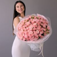 Кустовая роза (Мисти баблз) 9 шт в оформлении