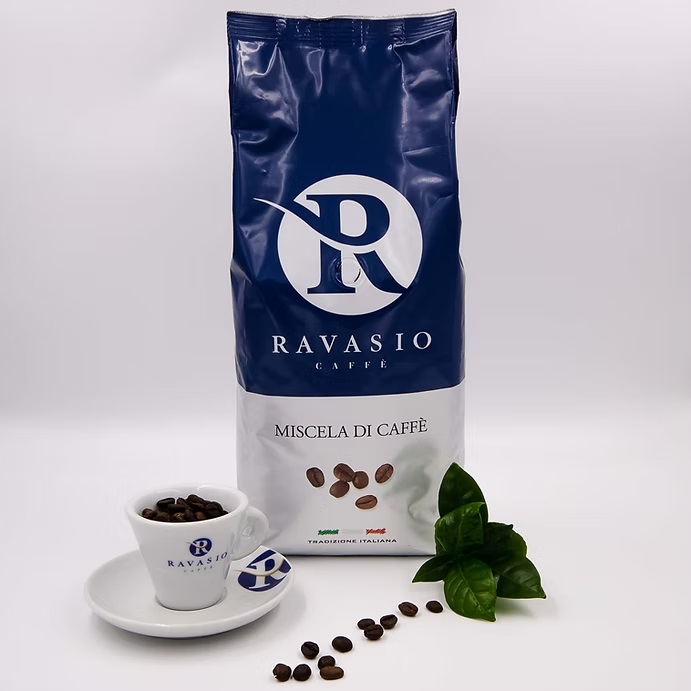 Кофе зерновой обжаренный Блу 1000 г, Caffe Blu Ravasio 1000 gr
