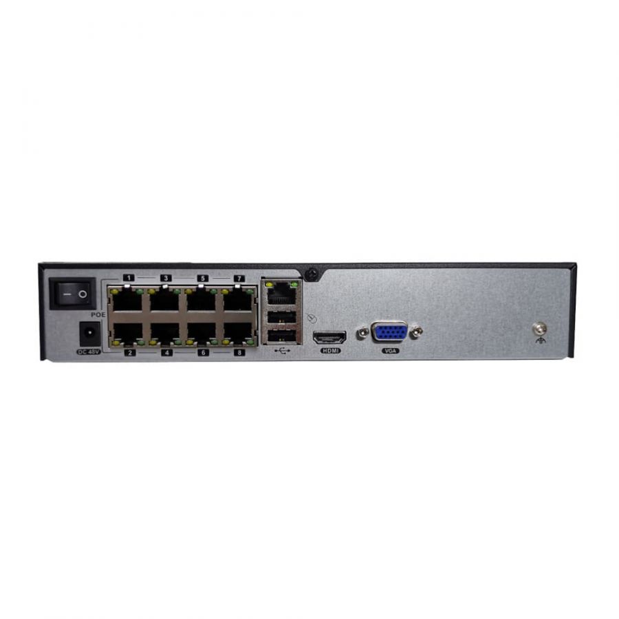 IP-видеорегистратор TRASSIR TR-N1108P v2 с питанием камер
