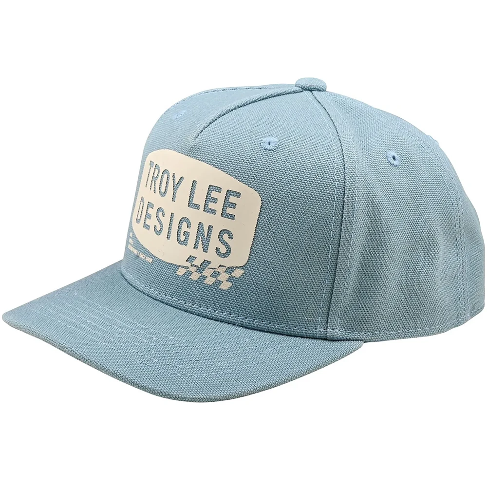 Troy Lee Designs Curved Stamp Smoke Blue бейсболка