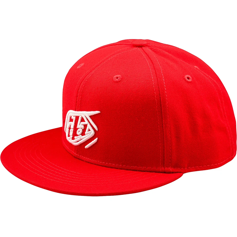 Troy Lee Designs Flat Bill Badge Team Red бейсболка