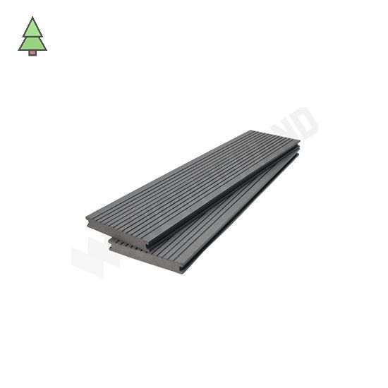 Террасная доска из МПК 140*20 мм Полнотелая WoodGrand цвет: Grigio