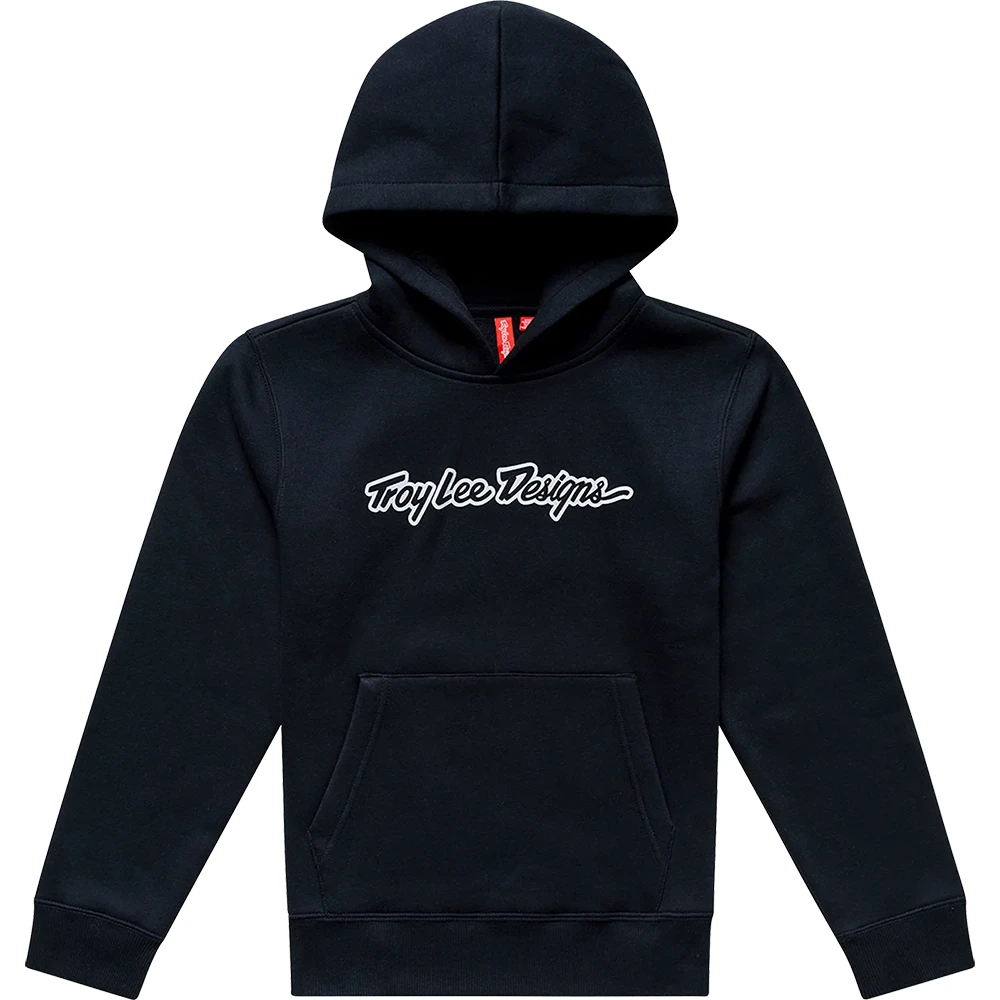 Troy Lee Designs Signature Black толстовка подростковая