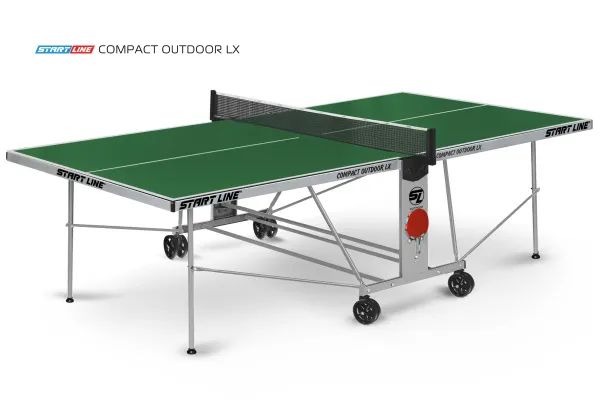 Теннисный стол Compact -2 LX Всепогодный Зеленый NEW