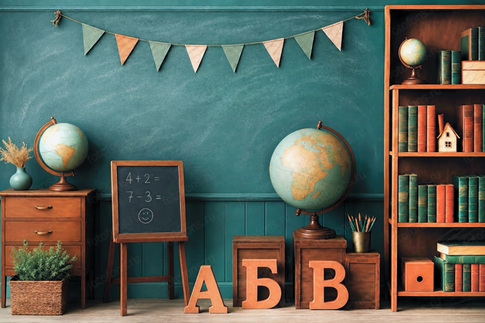 Фон стена "School wall №52"