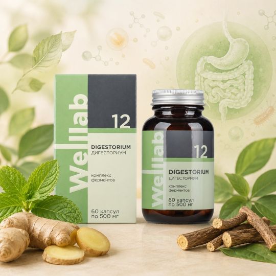 DIGESTORIUM БАД с ферментами для пищеварительной системы Welllab