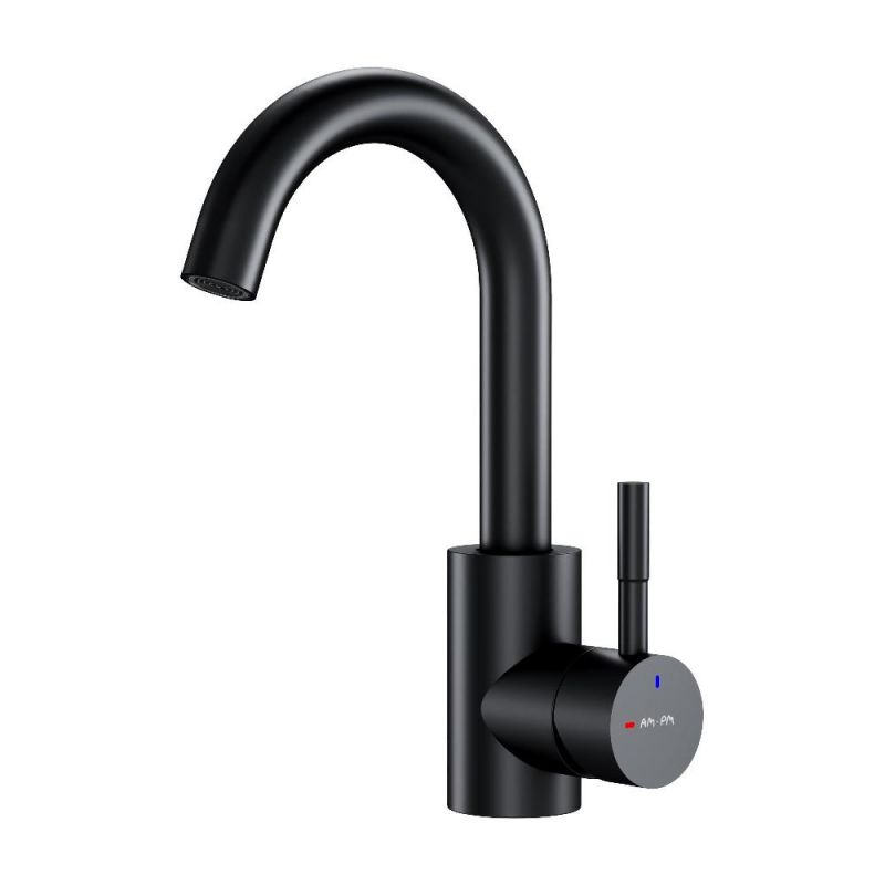 Смеситель для раковины AM.PM X-Joy S с поворотным изливом, черный F85B02722