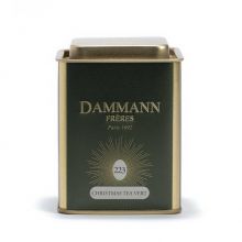 Чай зелёный Dammann Frères Рождественский зелёный в жестяной банке - 100 г (Франция)