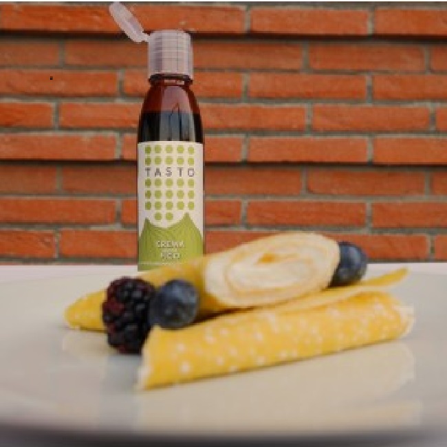 Крем бальзамический со вкусом инжира 180 мл, Crema con Aceto Balsamico di Modena IGP gusto Fico TASTO, Nero Modena 180 ml