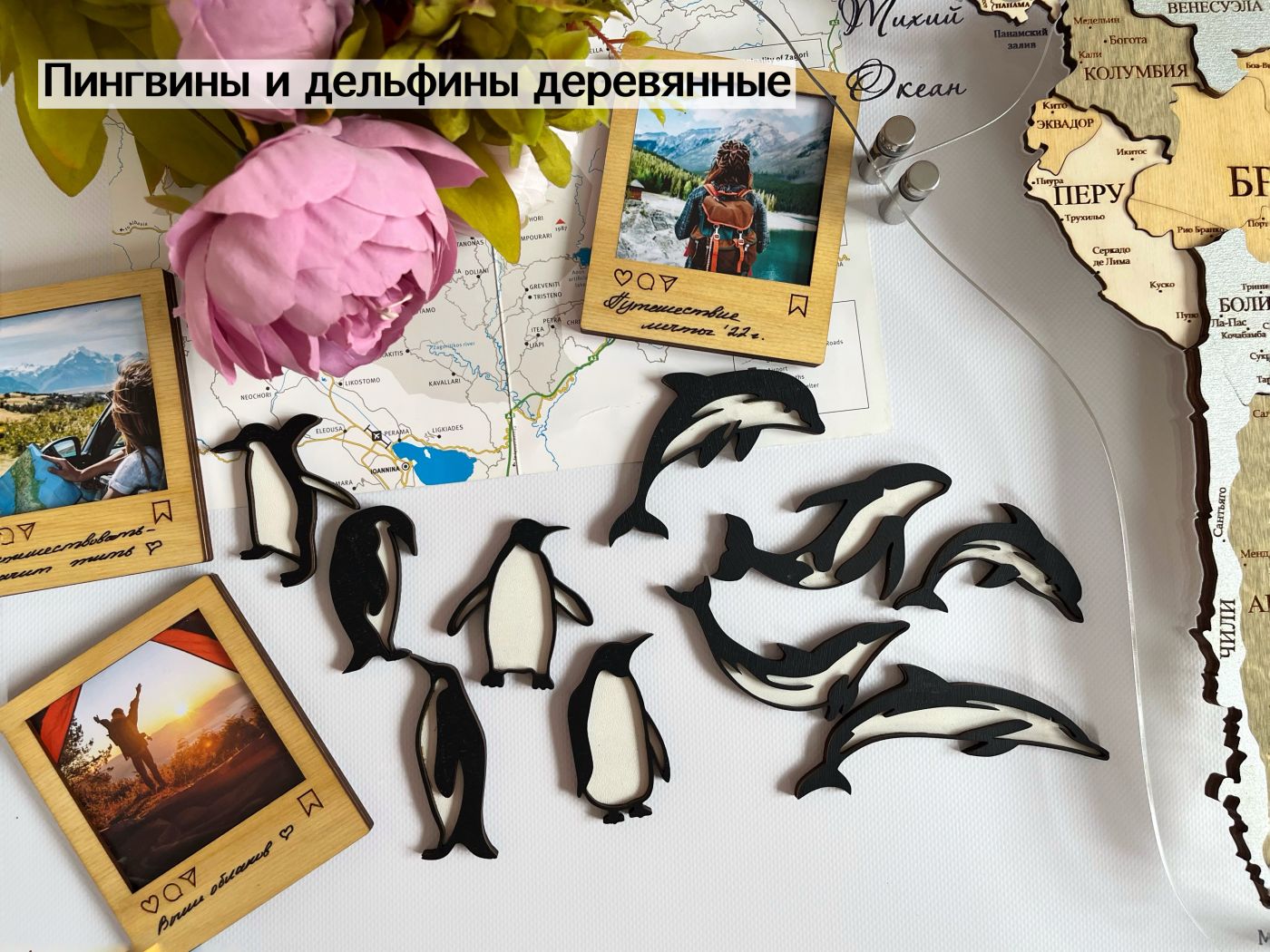 Набор животных деревянных (в ассортименте)