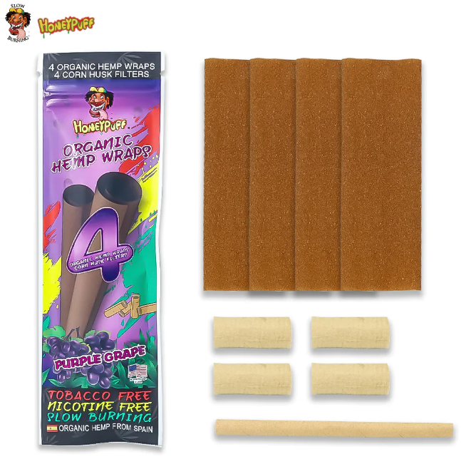 Бумажки для блантов Honey Puff Виноград 4x