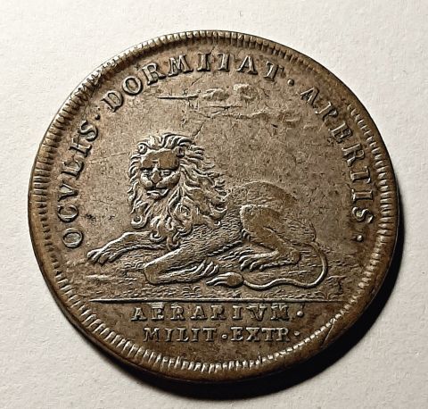 Жетон Токен 1688 Франция RARE Война UNC Людовик XIV Редкость