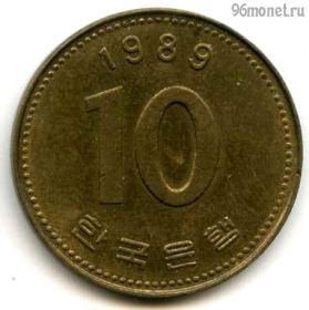 Южная Корея 10 вон 1989