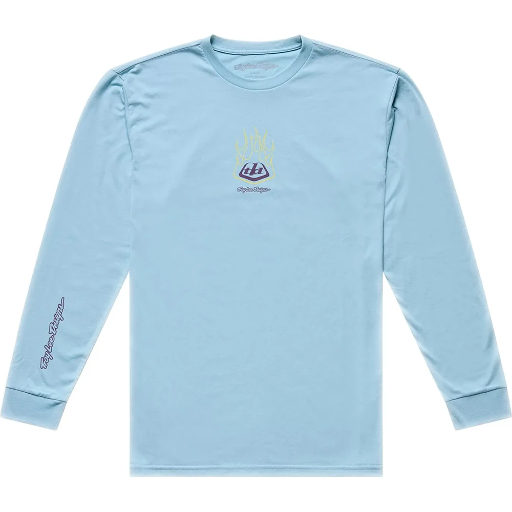 Troy Lee Designs Flame2 LS Tee Dawn Blue лонгслив