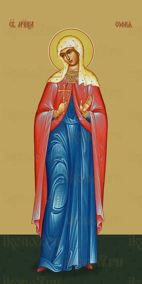 София Римская икона печатная (холст на дереве)