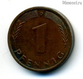 ФРГ 1 пфенниг 1976 D
