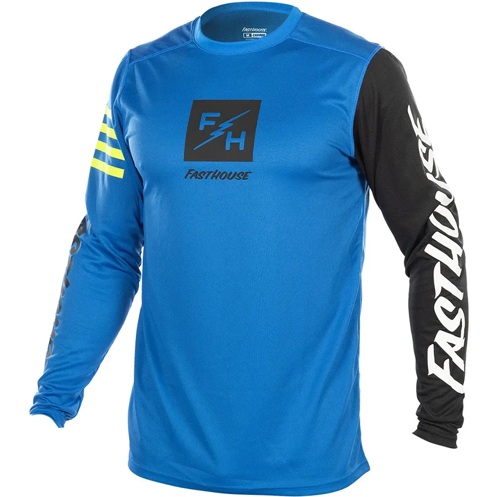 FastHouse Carbon Echo LS Electric Blue джерси для мотокросса