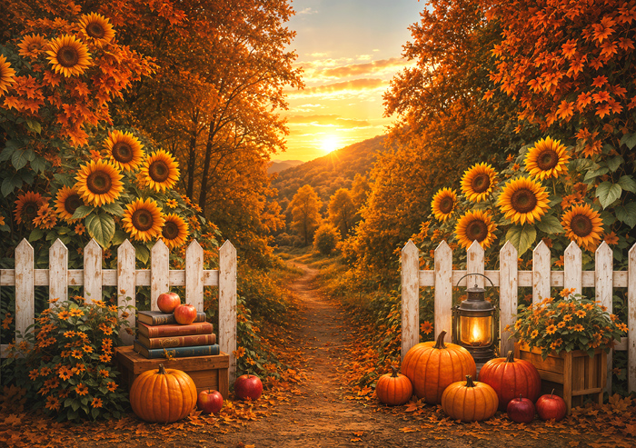 Фон стена "Autumn wall №22"