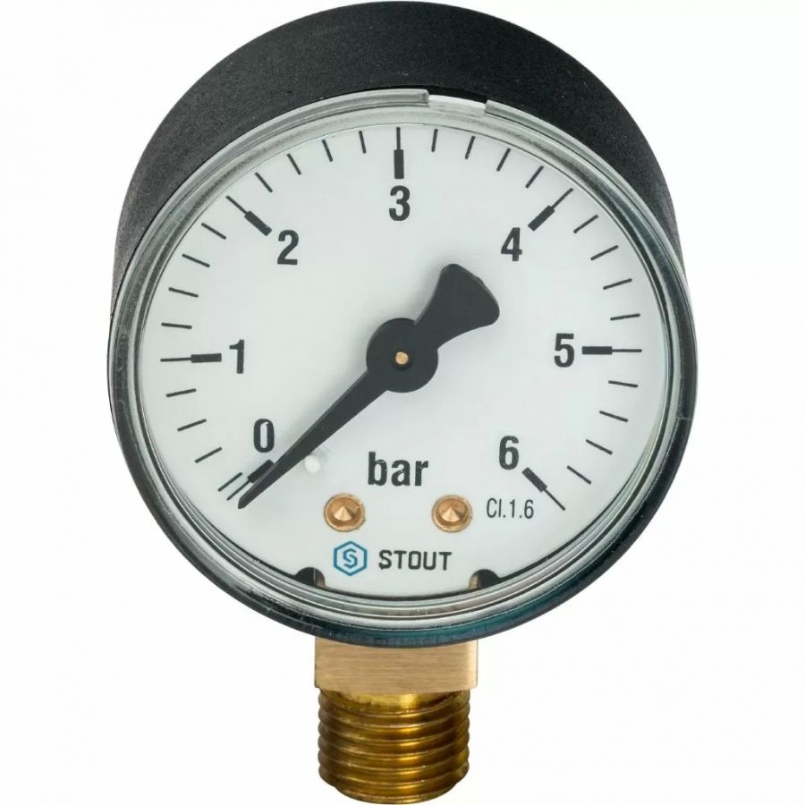 Манометр радиальный Stout (корпус ? 63 мм) SIM-0010-630608
