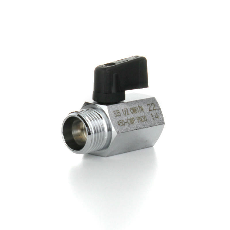 Кран шаровой MINI НВ 3/8", флажок ELSEN