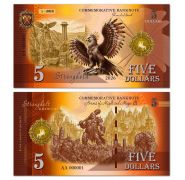 5 Dollars Heroes 3 Stronghold. Цитадель. Памятная банкнота. UNCB Oz Msh WB