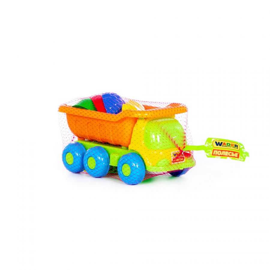 Набор №571: "Кеша", автомобиль-самосвал + формочки "Фрукты" 4 шт