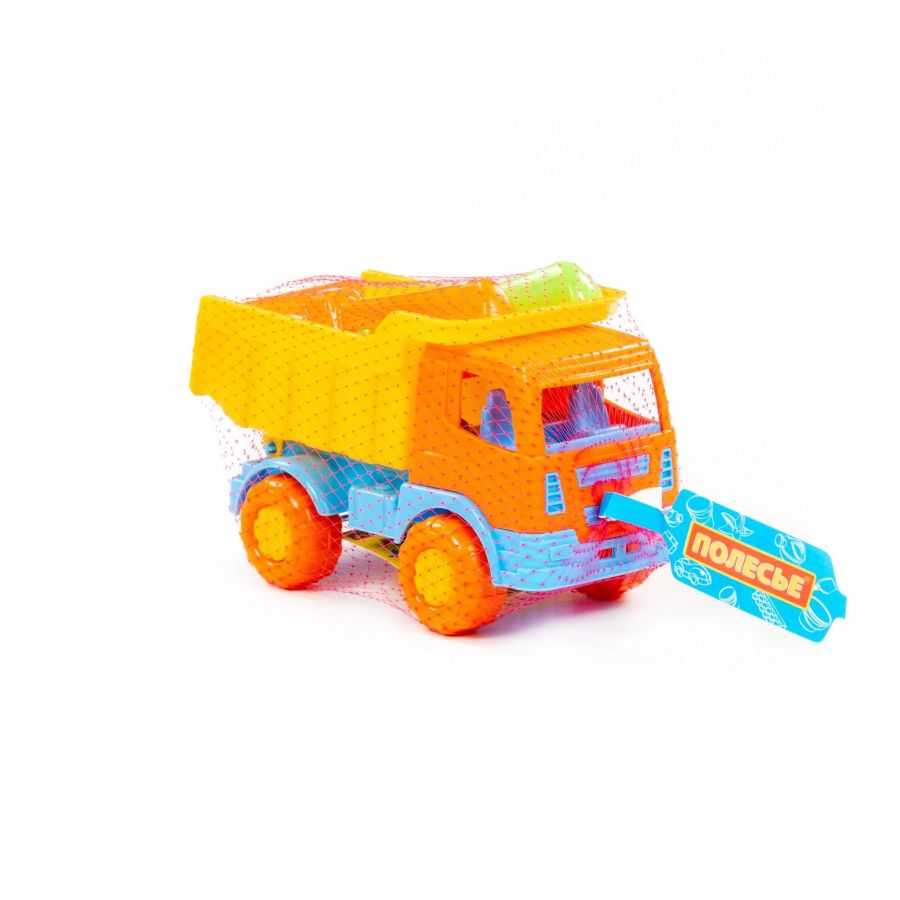 Набор №188: "Салют", автомобиль-самосвал + совок №2, грабельки №2