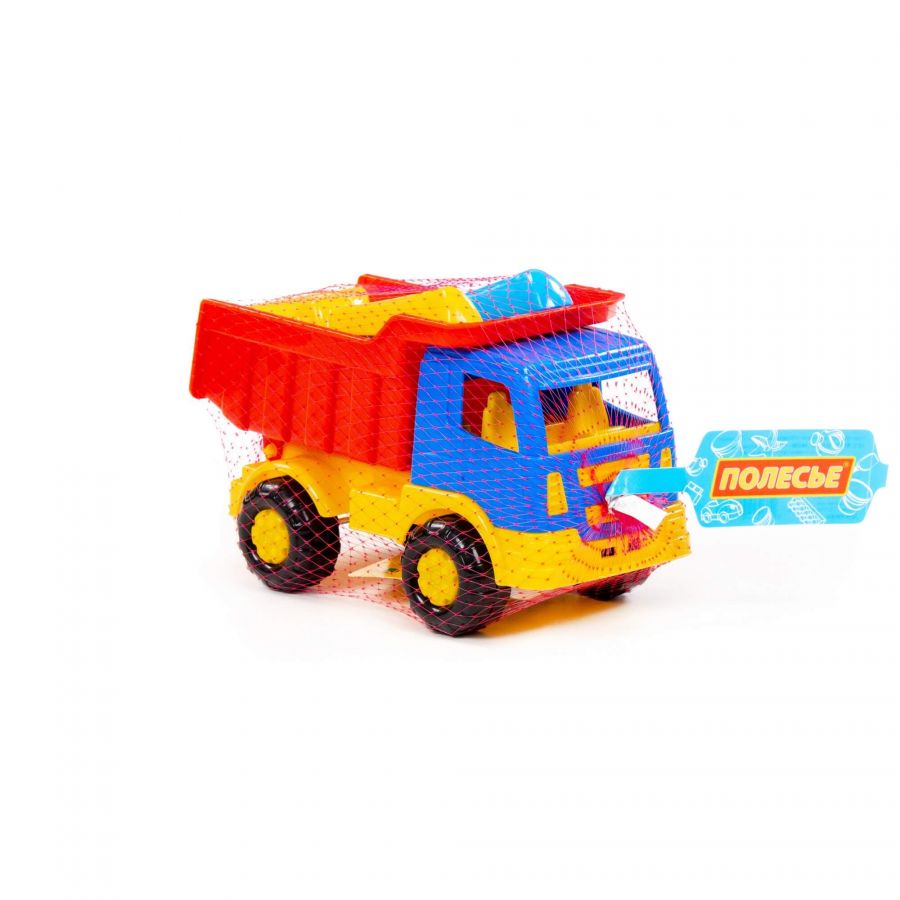 Набор №188: "Салют", автомобиль-самосвал + совок №2, грабельки №2