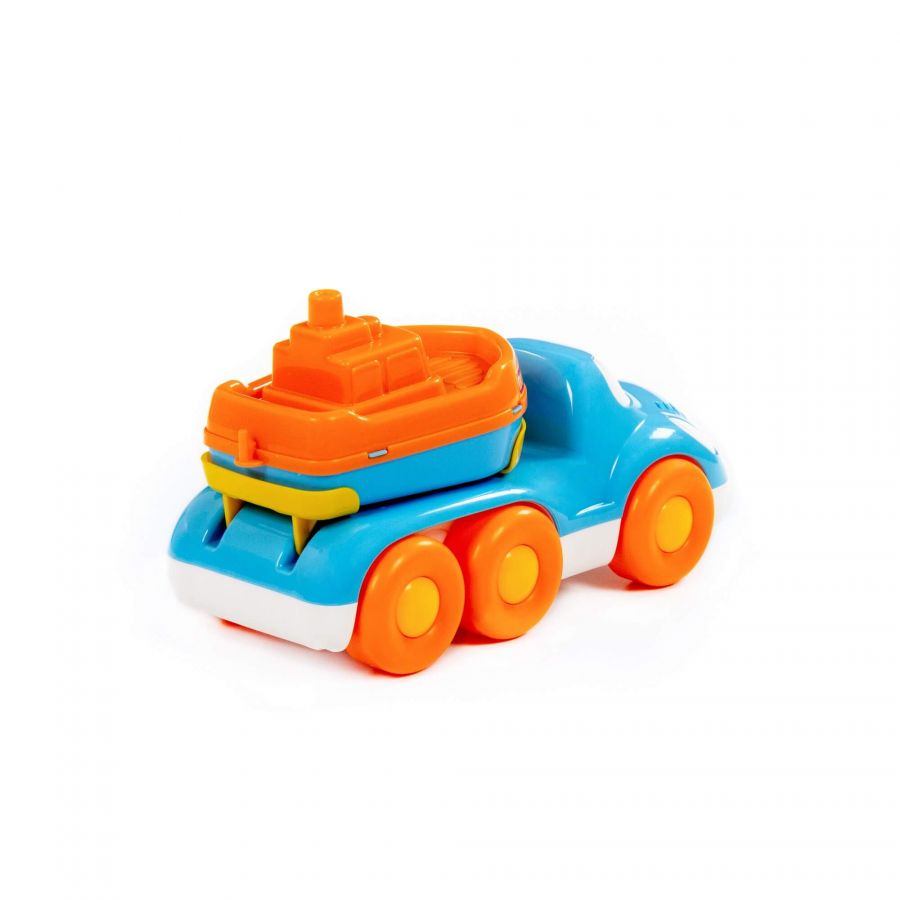 "Дружок", автомобиль для перевозки кораблика + кораблик "Буксир"