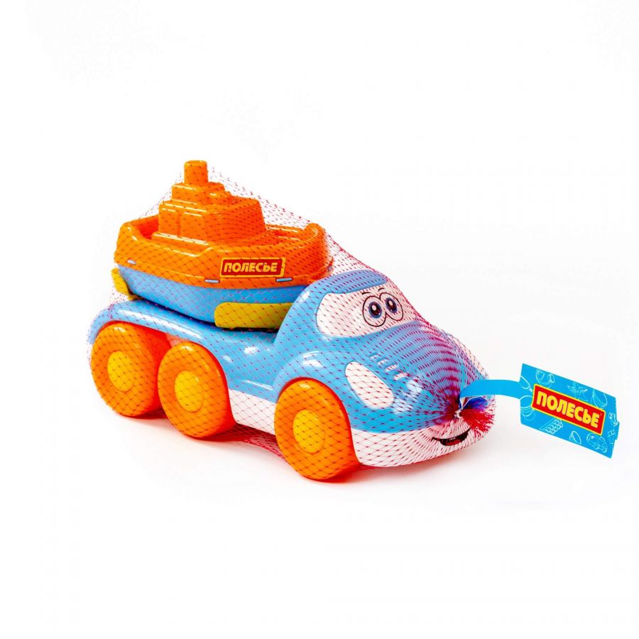 "Дружок", автомобиль для перевозки кораблика + кораблик "Буксир"