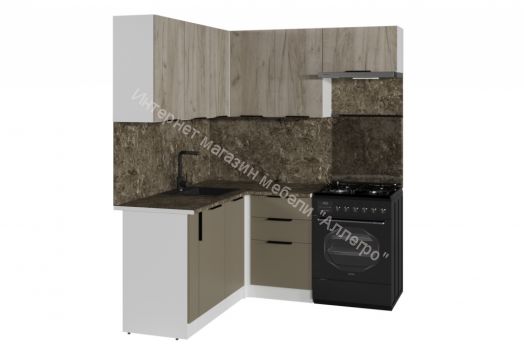 Кухонный гарнитур Альба мега прайм 1600х1700 мм