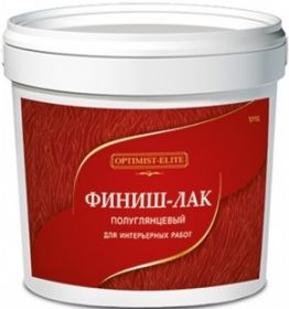 Финиш-Лак Optimist-Elite D702 1кг Полуглянцевый, Бесцветный, Акриловый / Оптимист Д702*.