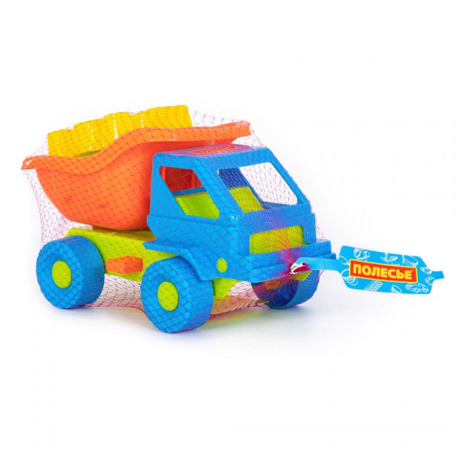 Набор №42: "Кузя-2", автомобиль-самосвал + формочки (самосвал + паровоз)