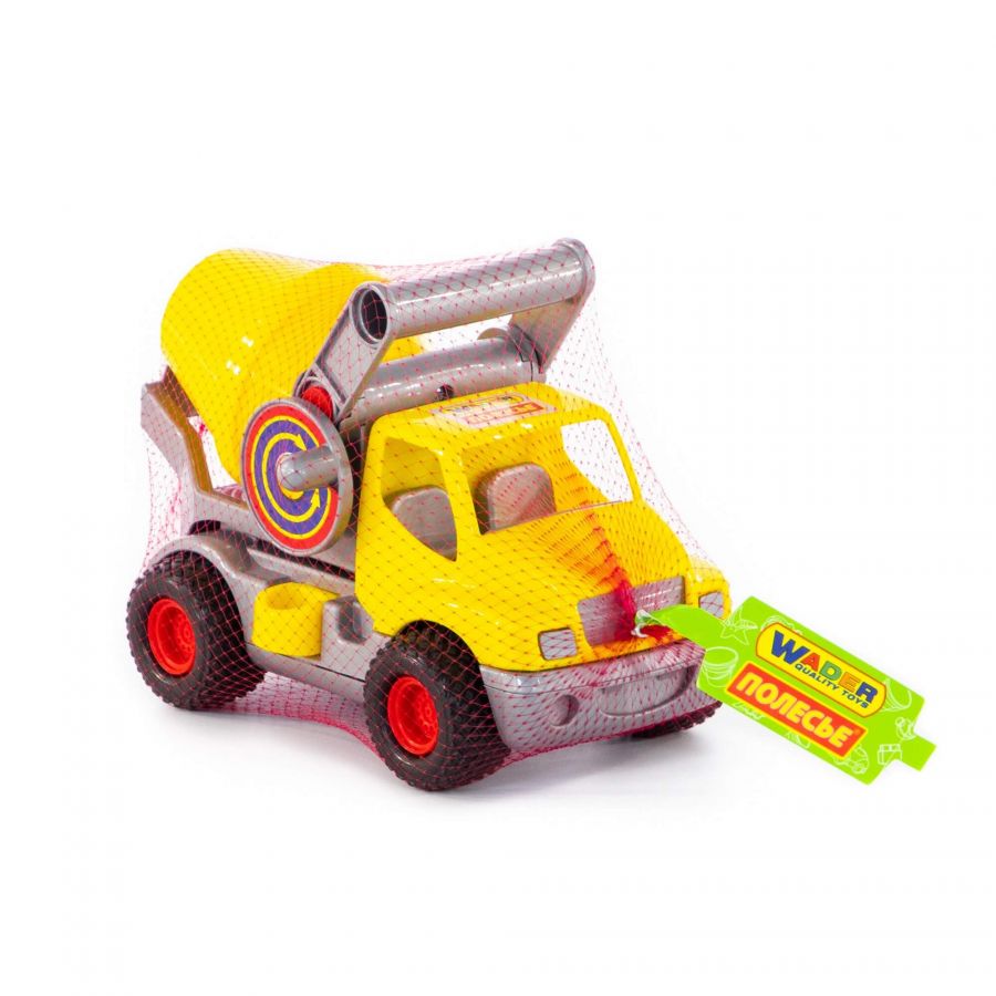 "КонсТрак", автомобиль-бетоновоз (жёлтый) (в сеточке)