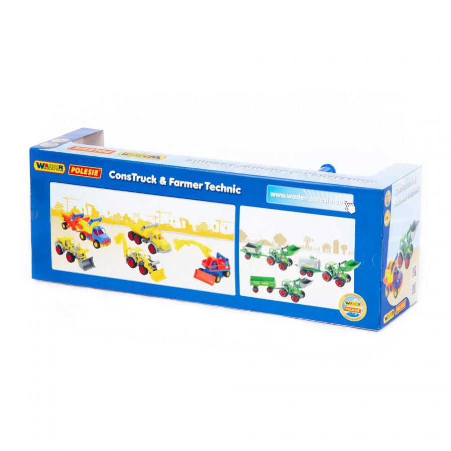 "КонсТрак", автомобиль-самосвал + "КонсТрак", экскаватор колёсный (в коробке)