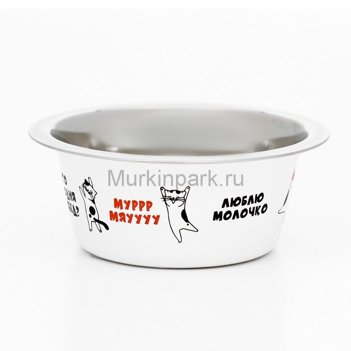 Миска стандартная "Пижон. Муррр, мяууу", 225 мл