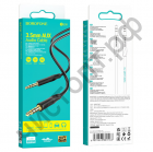 Кабель(3.5) папа-папа 3.5 stereo plug на 3.5 stereo plug Borofone BL16  1.0м черный