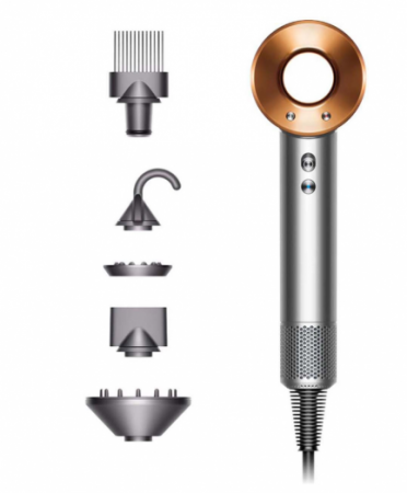 Фен Dyson Supersonic HD07 EU, Bright Nickel/Bright Copper