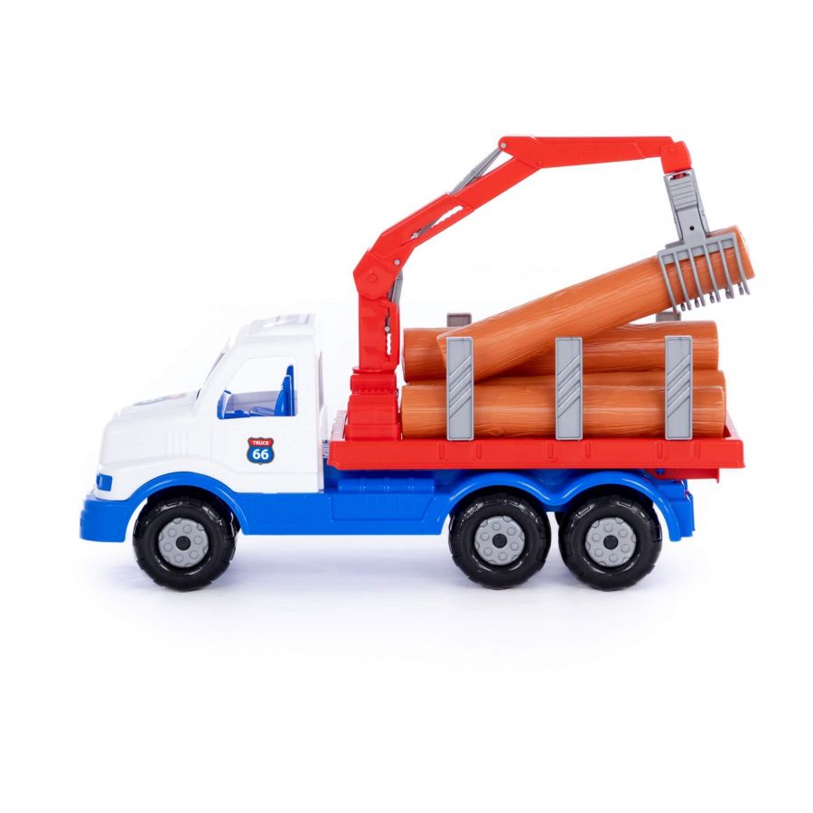 "Сталкер", автомобиль-лесовоз (бело-синий)