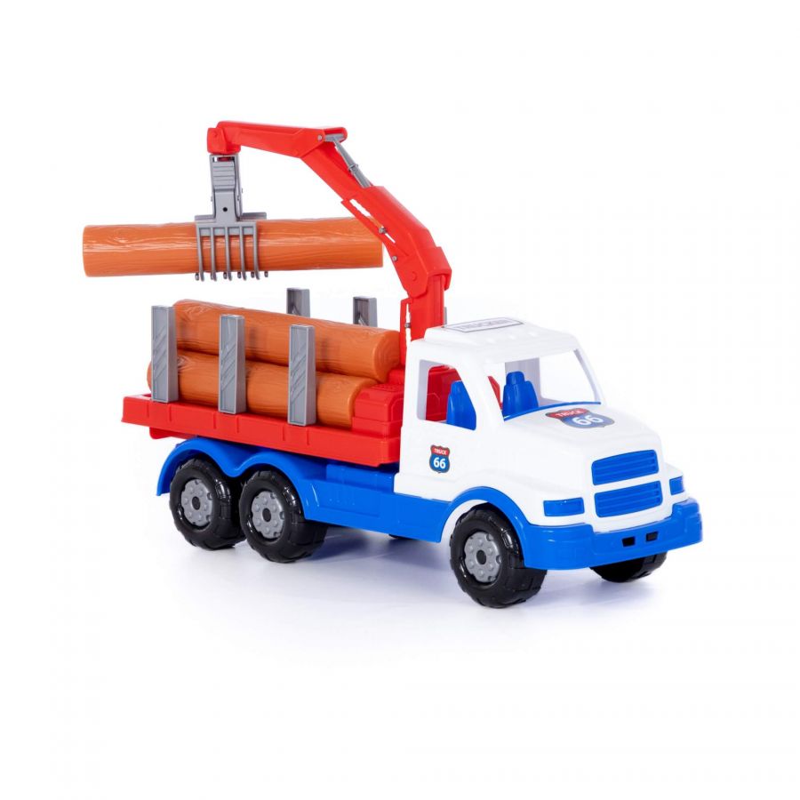 "Сталкер", автомобиль-лесовоз (бело-синий)