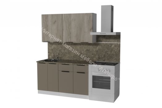 Кухонный гарнитур Альба медиум 1400 мм