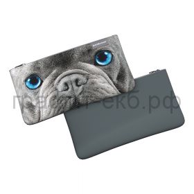 Пенал-косметичка ErichKrause Light Grey Dog 220x120мм 60441