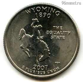 США 25 центов 2007 P Вайоминг