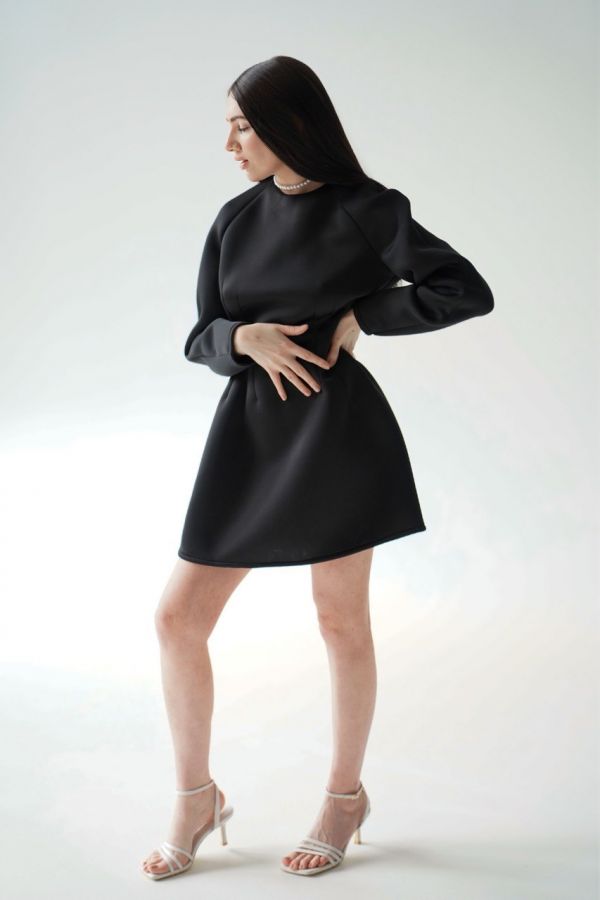 Платье Aria из неопрена черное