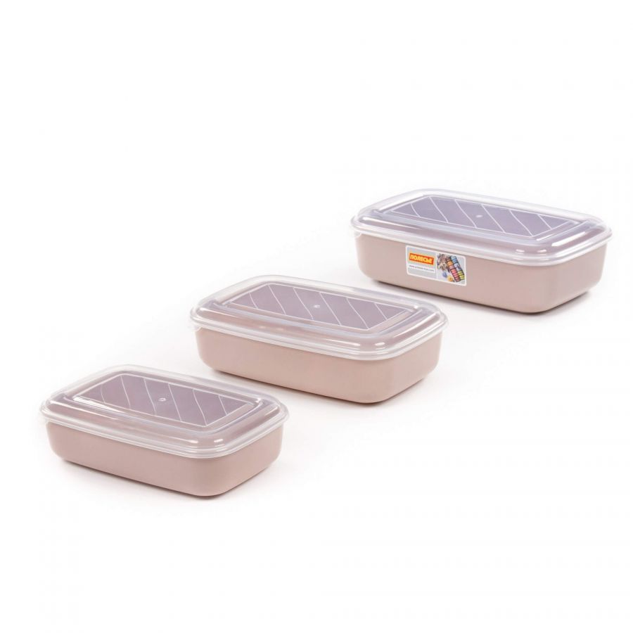 Набор ёмкостей №2 (прямоугольные с крышками): ёмкости №№ 39 (1 л), 40 (1,6 л), 41 (2,7 л)