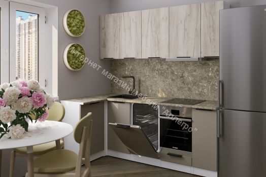 Кухонный гарнитур Альба прайм 2 400 1100х2000 мм (ПМ)