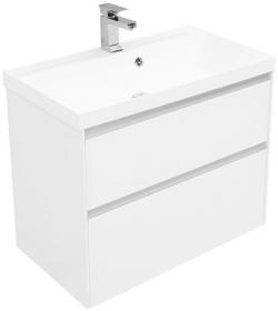 Тумба под раковину Aquanet Гласс 80 белый 00238361