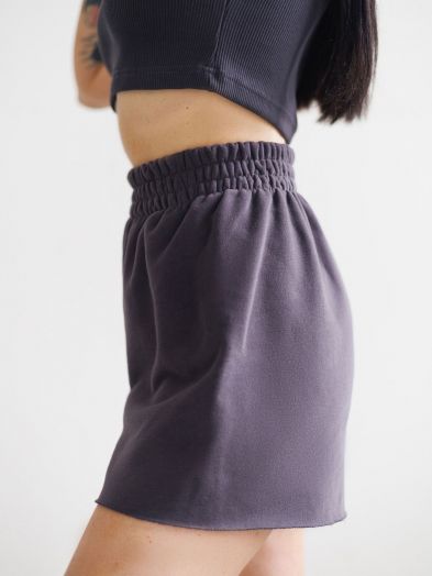 Шорты бесшовные графит