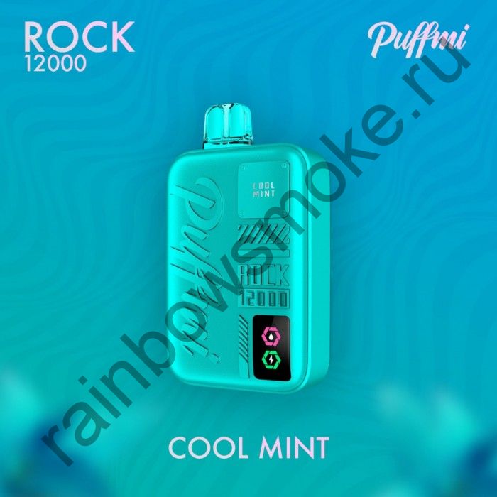 Электронная сигарета Puffmi Rock 12000 - Cool Mint (Прохладная Мята)