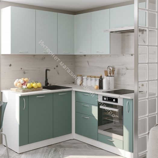 Кухонный гарнитур Асая мега прайм 2 1600х1700 мм (ПМ+СДШ)